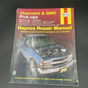 Haynes Repair Manual 24065 Chevrolet & GMC Pick-up Truck 1988-1998 All Models